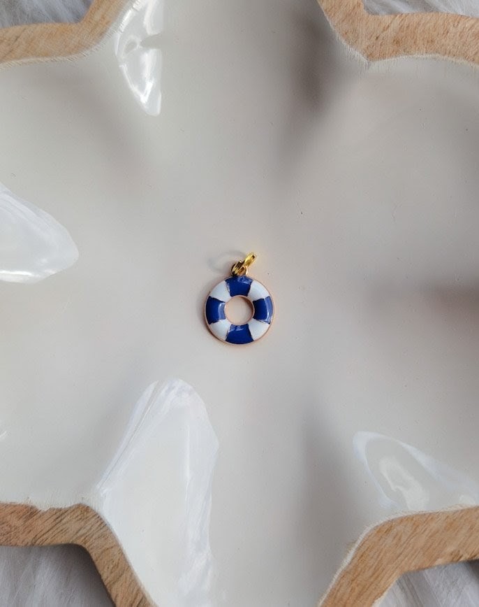 Charms bouée à ajouter aux médailles pour animaux par l'Atelier d'Amandine