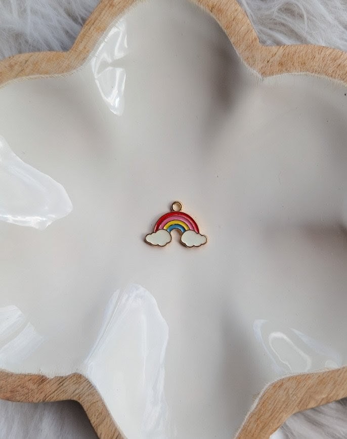 Charms arc en ciel à ajouter aux médailles pour animaux par l'Atelier d'Amandine